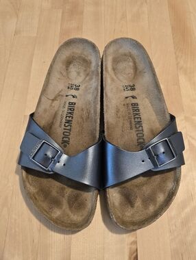 Birkenstock Madrid Sandal Metallic Black Size 38